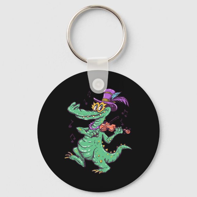Mardi Gras Party Time 1  Key Ring (Front)