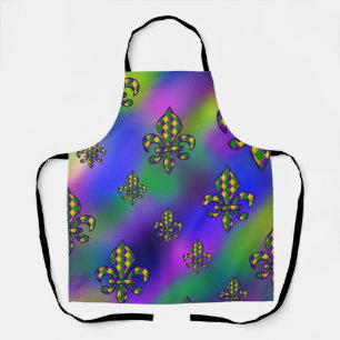 Mardi Gras Pattern Apron