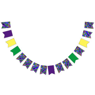 Mardi Gras Pattern Bunting