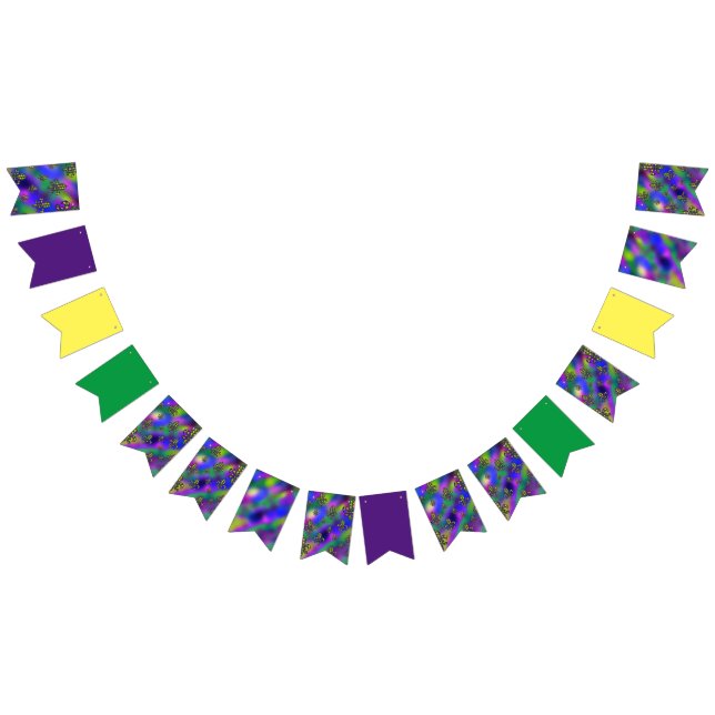 Mardi Gras Pattern Bunting (All)