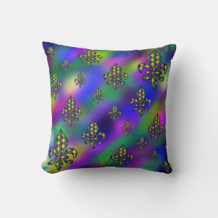 Mardi Gras Pattern Cushion