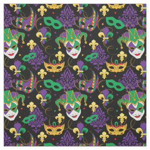 Mardi Gras Pattern Fabric