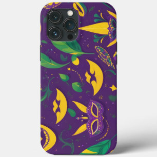 Mardi Gras Pattern Masquerade iPhone 13 Pro Max Case