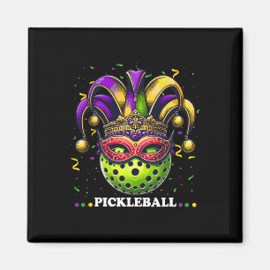 Mardi Gras Picklebyll Mardi Gras Jester Hat Pickle Magnet
