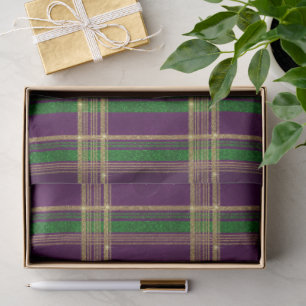 Mardi Gras Plaid Tissue Paper