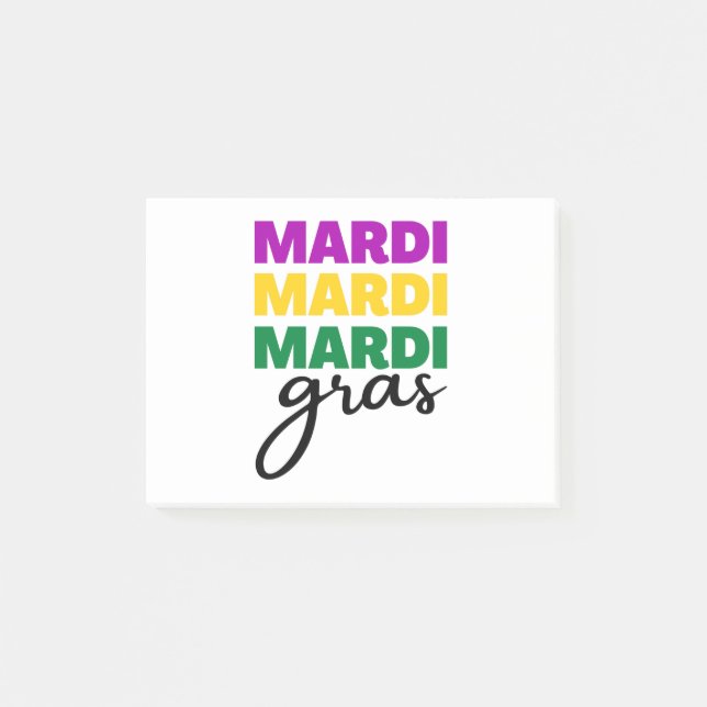 Mardi Gras Post-it Notes (Front)