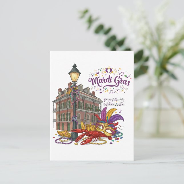 Mardi Gras Postcard (Standing Front)