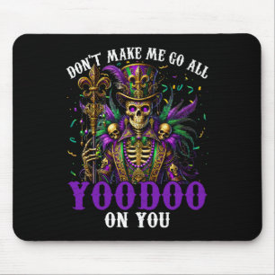 Mardi Gras Priest Top Hat New Orleans Witch Doctor Mouse Pad