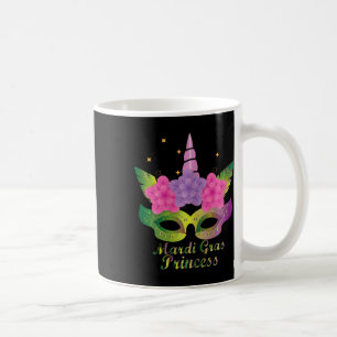 Mardi Gras Princess T Shirt With Flower Unicorn Ma Coffee Mug