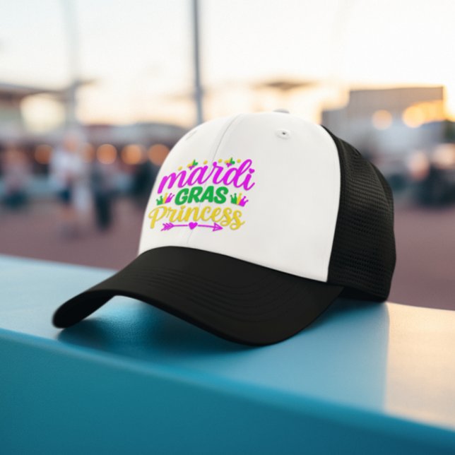 Mardi Gras Princess Trucker Hat (Creator Uploaded)