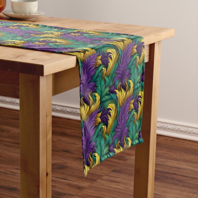 Mardi Gras Print Medium Table Runner (In Situ)