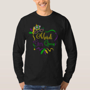 Mardi Gras Queen Carnival Masquerade Women Gift Ma T-Shirt