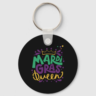 Mardi Gras Queen Key Ring