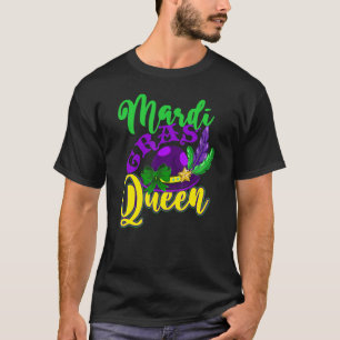 Mardi Gras Queen Parade Carnival Masquerade Women T-Shirt