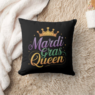 Mardi Gras Queen Parade Costume Party Cushion