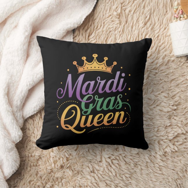 Mardi Gras Queen Parade Costume Party  Cushion (Blanket)