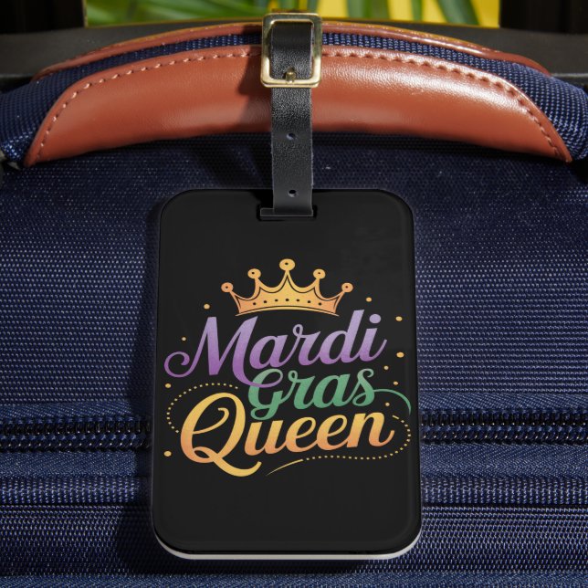Mardi Gras Queen Parade Costume Party  Luggage Tag (Front Insitu 2)