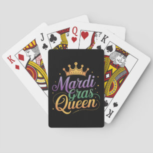 Mardi Gras Queen Parade Costume Party Playing Cards