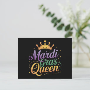 Mardi Gras Queen Parade Costume Party  Postcard