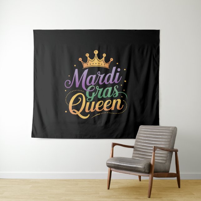 Mardi Gras Queen Parade Costume Party  Tapestry (In Situ (Horizontal))