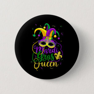 Mardi Gras Queen Parade Costume Party Women Gift M 6 Cm Round Badge