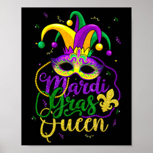 Mardi Gras Queen Parade Costume Party Women Gift M Poster