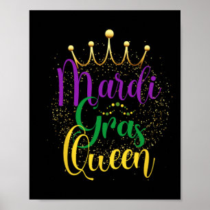 Mardi Gras Queen Parade Costume Party Women Gift M Poster