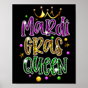 Mardi Gras Queen Parade Costume Party Women Gift M Poster