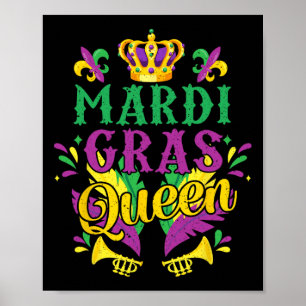 Mardi Gras Queen Parade Costume Party Women Girl M Poster