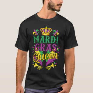 Mardi Gras Queen Parade Costume Party Women Girl M T-Shirt