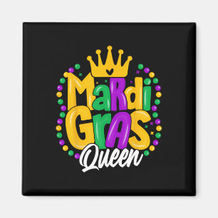 Mardi Gras Queen Womens Mardi Gras Magnet