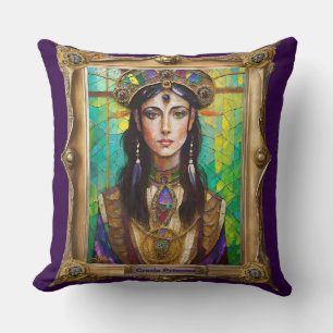 Mardi Gras Realm Portraits - The Creole Princess Cushion
