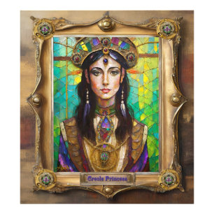 Mardi Gras Realm Portraits - The Creole Princess Photo Print