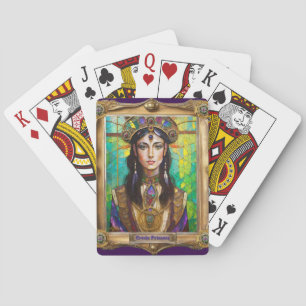 Mardi Gras Realm Portraits - The Creole Princess Playing Cards