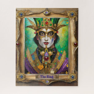 Mardi Gras Realm Portraits - The King Jigsaw Puzzle