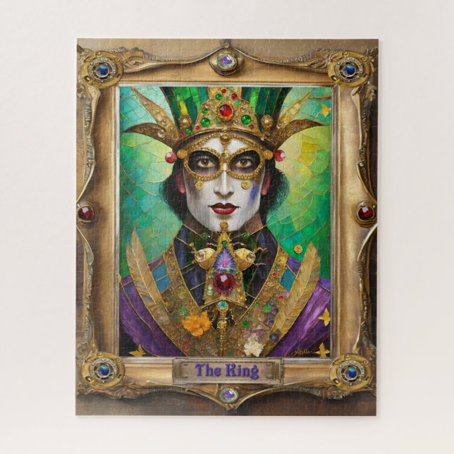 Mardi Gras Realm Portraits - The King Jigsaw Puzzle (Vertical)