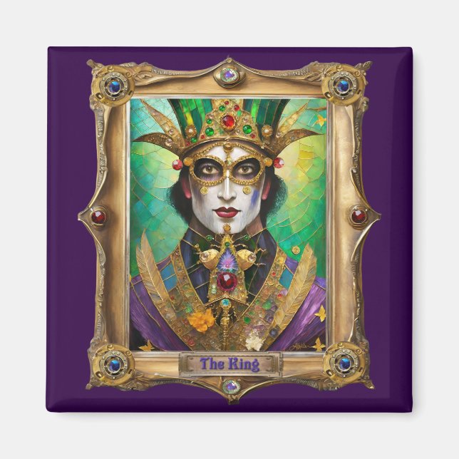 Mardi Gras Realm Portraits - The King Magnet (Front)