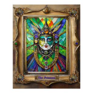 Mardi Gras Realm Portraits - The Priestess Poster