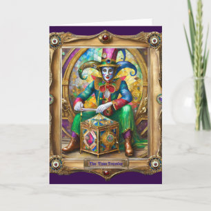 Mardi Gras Realm Portraits - The Time Traveller Card