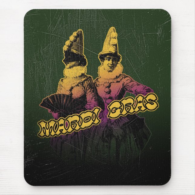 Mardi Gras Revelers Mouse Pad (Front)