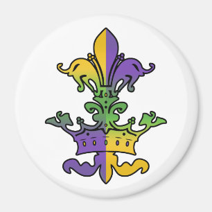 Mardi Gras Royalty Magnet