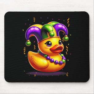 Mardi Gras Rubber Duck New Orlean Carnival Festiva Mouse Pad