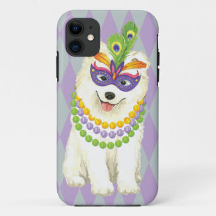 Mardi Gras Samoyed iPhone 11 Case