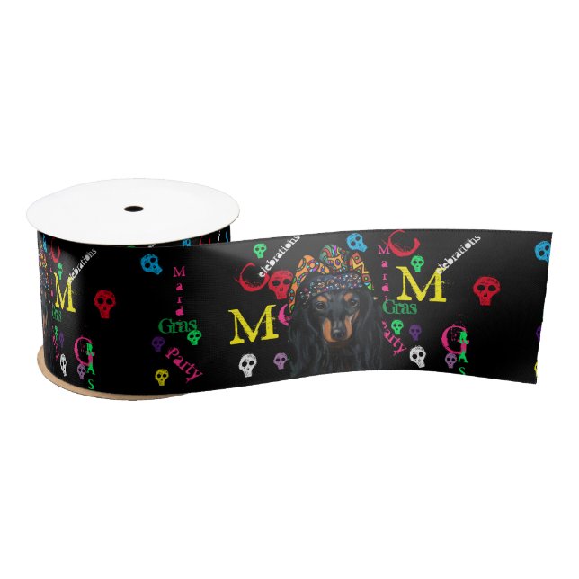Mardi GRAS     Satin Ribbon (Spool)
