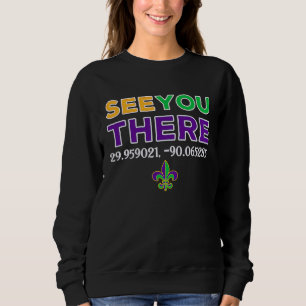 Mardi Gras See You There Bourbon Street Coordinate Sweatshirt