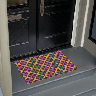 Mardi Gras Seven Circles Doormat