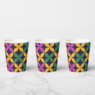 Mardi Gras Seven Circles Paper Cups