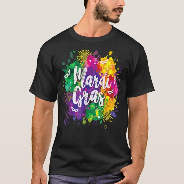 Mardi Gras Shirt For Women Men & Kids Fat Tuesday (Front)