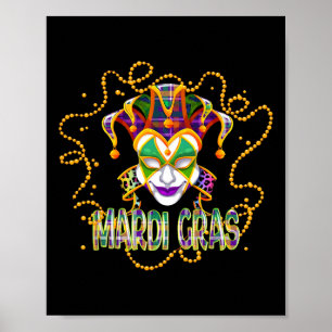Mardi Gras Shirt Women Men Mardi Gras Kids Mardi G Poster