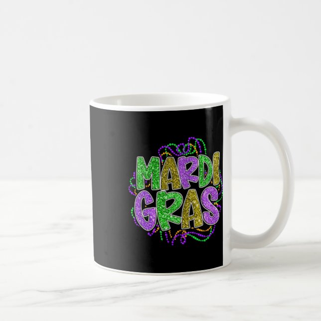 Mardi Gras Shirts For Woman Leopard Pattern Funny  Coffee Mug (Right)